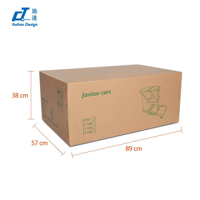 CT Basic Version Janitorial Trolley - Cleanic Cleaning Equipment